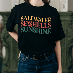 saltwater seashells sunshine svg png, summer design, summer svg designs, ready for summer, great summer svg, beach svg