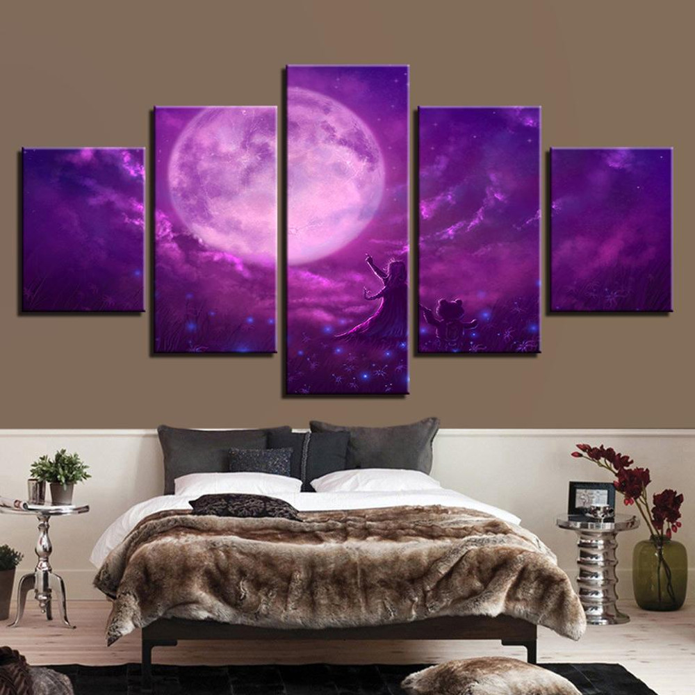 Purple Sky Abstract Moon Night Space.jpg