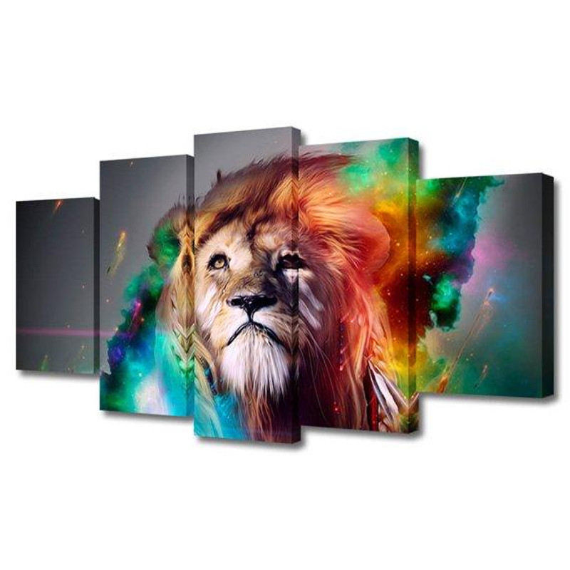 Rainbow Lion 7 Abstract Animal.jpg