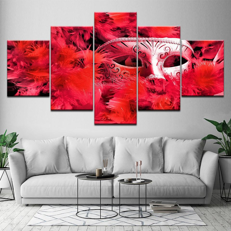 Red Feather Mask Abstract.jpg