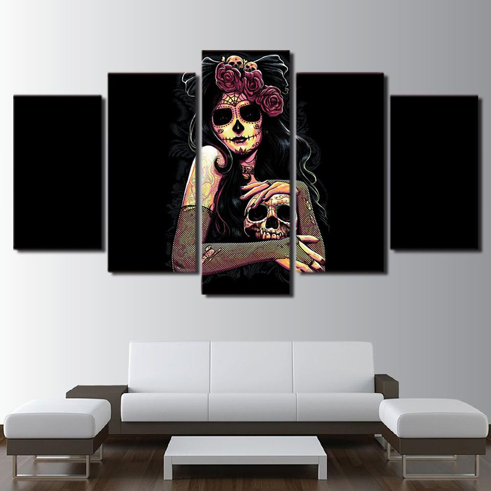 Skull Day Of The Dead Face 2 Abstract.jpg