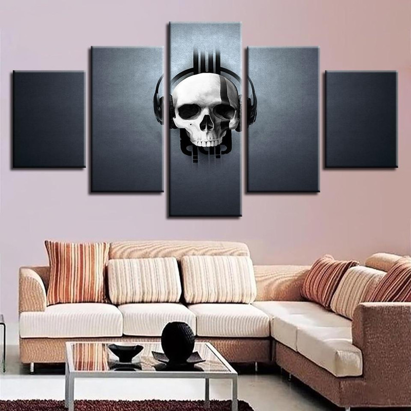 Skull Wearing Headphones Abstract.jpg