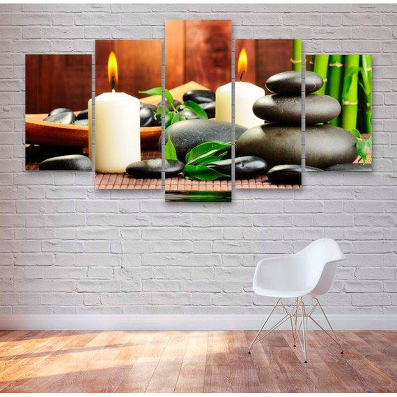 Spa Stones And Candles Abstract.jpg