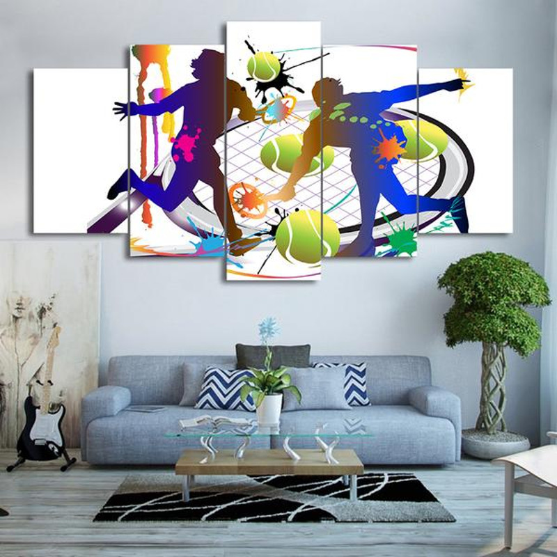 Tennis Players Racket Abstract Color Sport.jpg