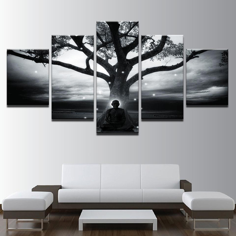 Tree And Buddha Abstract Meditation Monk Religion.jpg