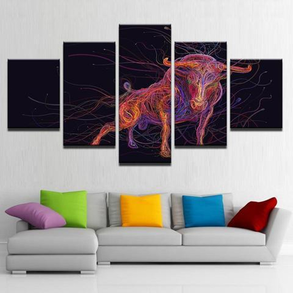 Wired Bull Abstract Animal.jpg