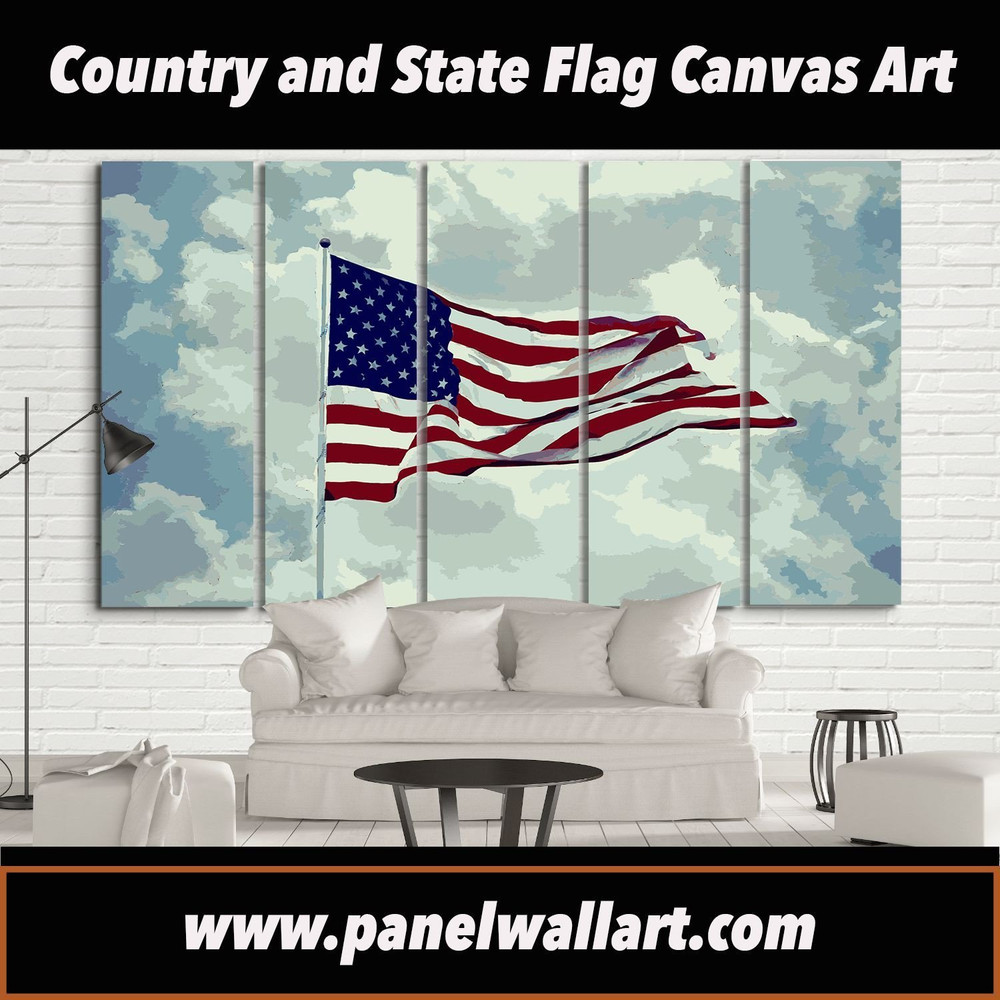 American Flag In Artwork Abstract Art.jpg