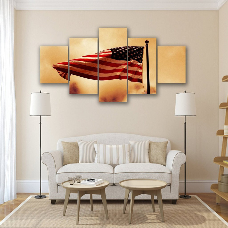 American Flag Waving In The Wind Abstract Art.jpg