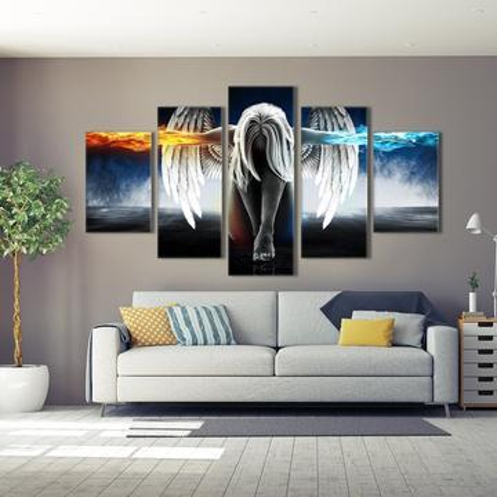 Angel Power With White Wings Abstract Art.jpg