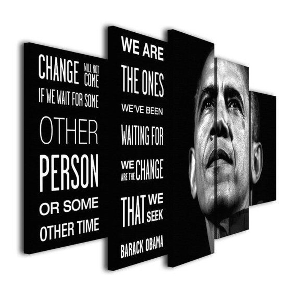 Barack Obama Change Will Not Come Abstract Art.jpg