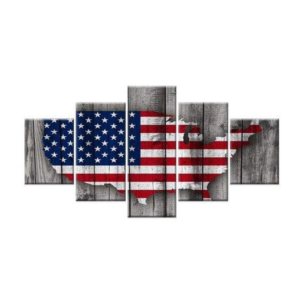 Barn Wood Style American Flag Abstract Art.jpg