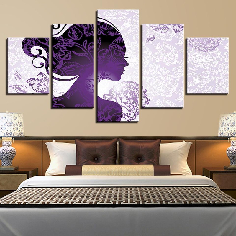 Beautiful Purple Woman And Flower Abstract Art.jpg