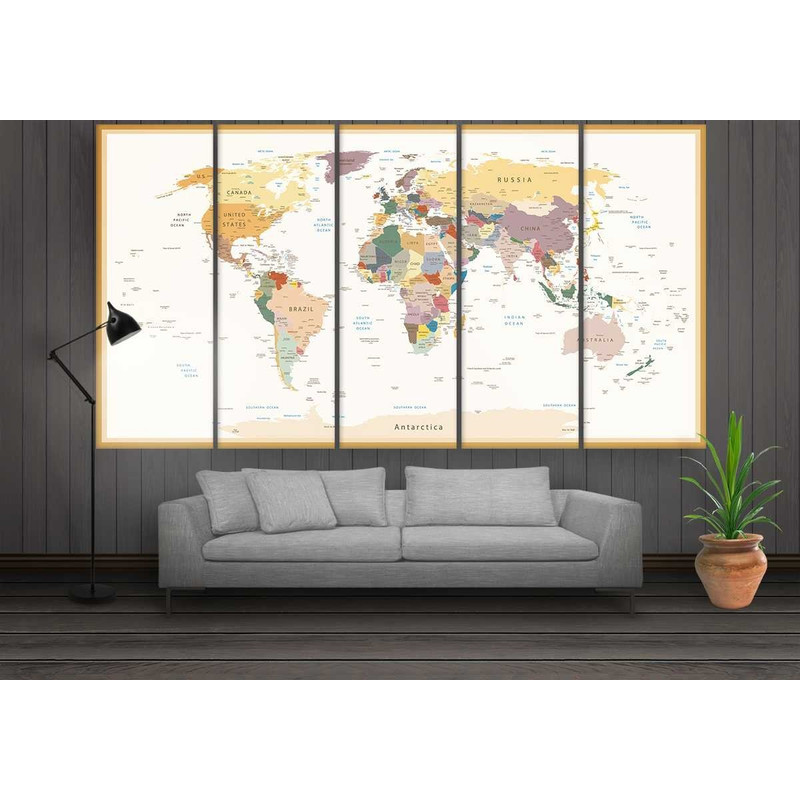 Beige World Map World Map Art.jpg