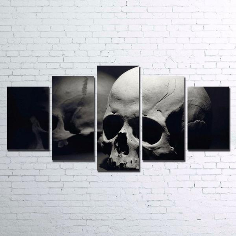Black And White Skull Abstract Art.jpg