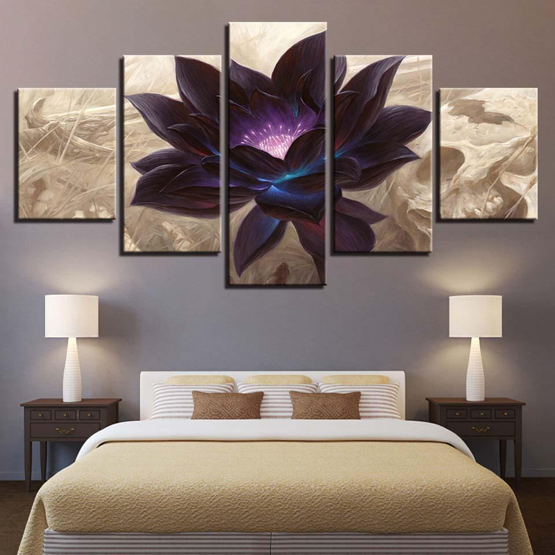 Black Lotus Flower Nature Art.jpg