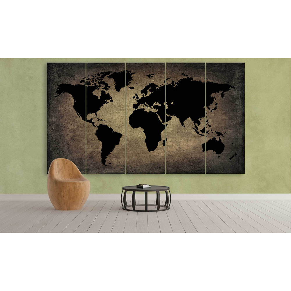 Black World Map On Metal World Map Art.jpg