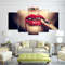 Blood Red Lips Of A Vampire Abstract Art.jpg