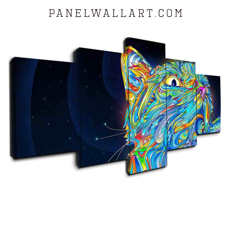 Blue Cat 1 Abstract Animal Art.jpg
