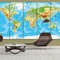 Blue Elevated World Map World Map Art.jpg