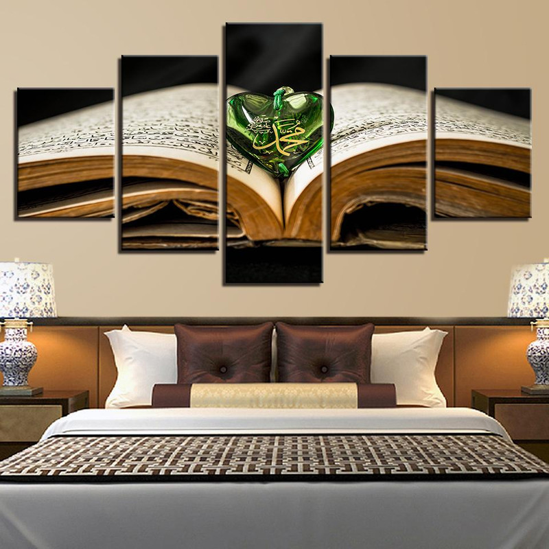 Book And Green Heart shaped Abstract Art.jpg