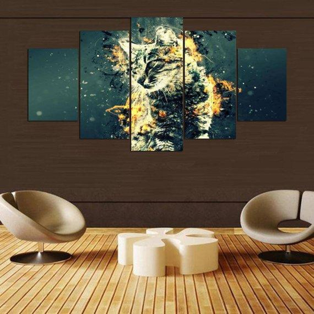 Cat Abstract Abstract Animal Art.jpg