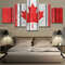 Canada Flag With Wood Texture Abstract Art.jpg