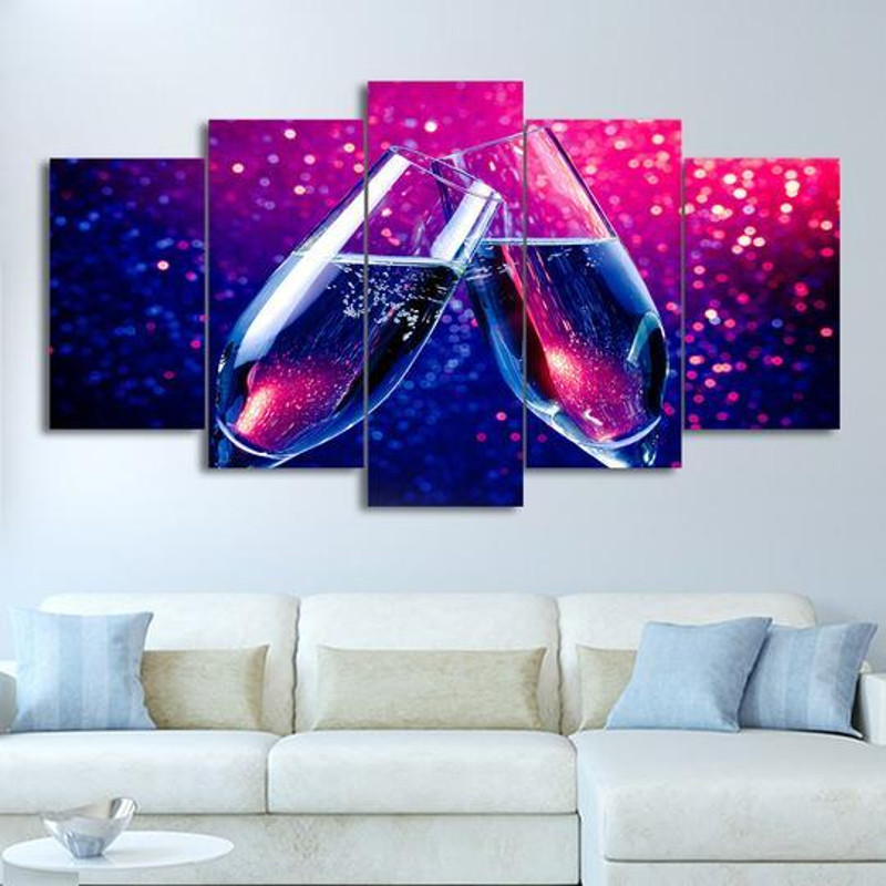 Champagne Toast Celebration Abstract Art.jpg