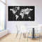 Charcoal And Silver World Map World Map Art.jpg