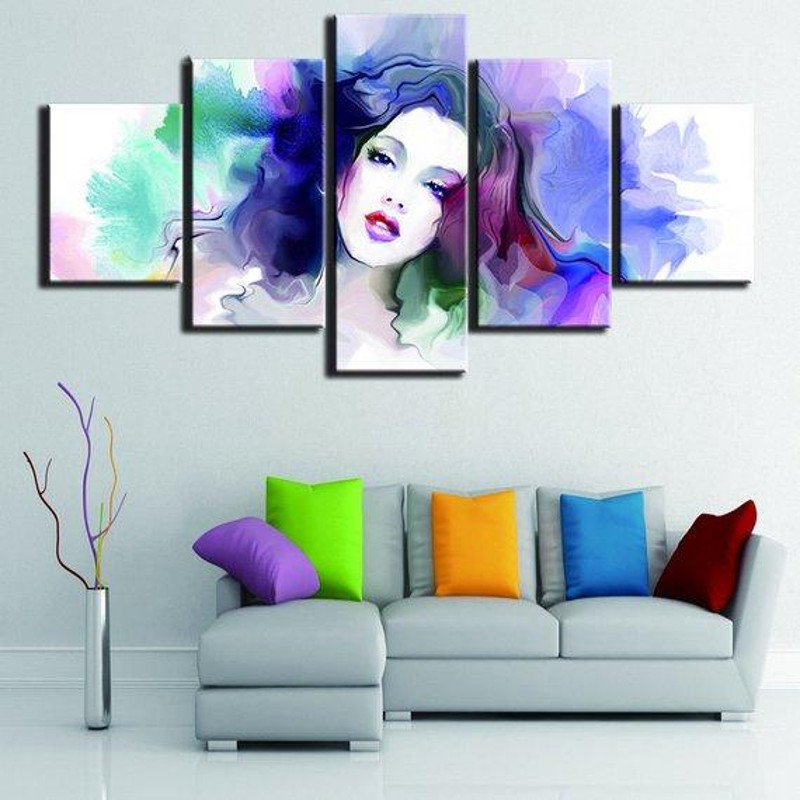 Colorful Cute Girl Beautiful Abstract Art.jpg