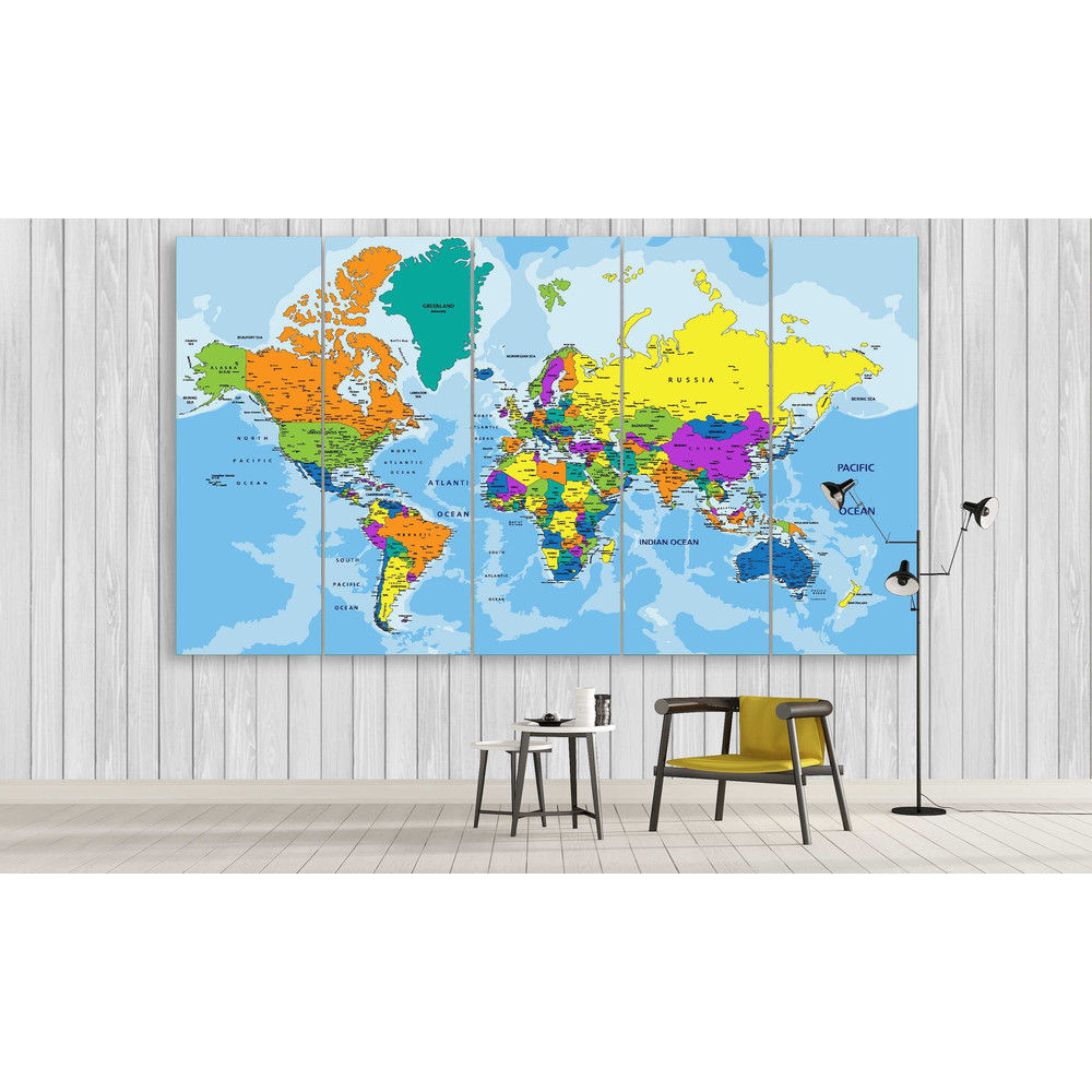 Colorful Political World Map World Map Art.jpg