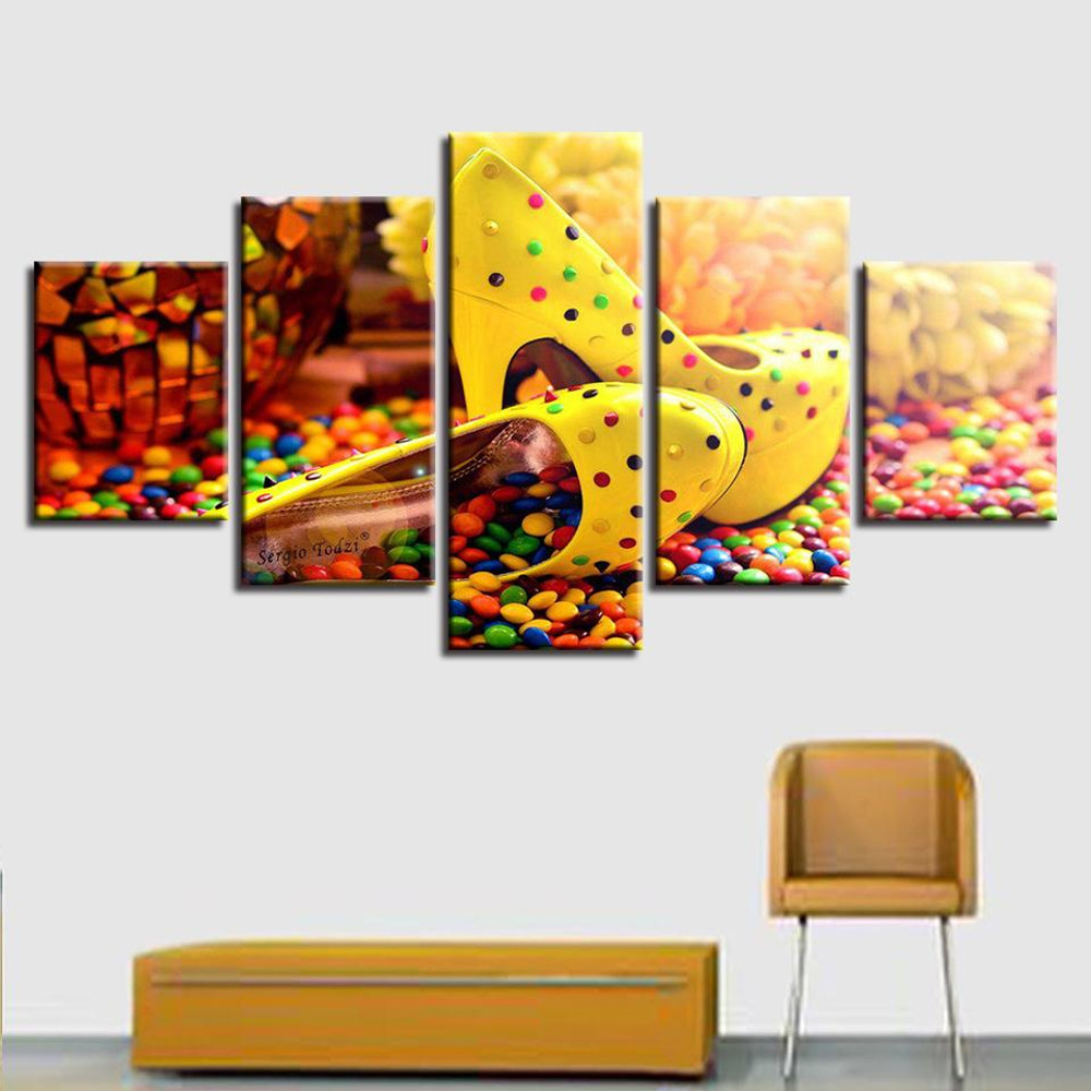 Coloured Candy Chocolate High Heels Abstract Art.jpg
