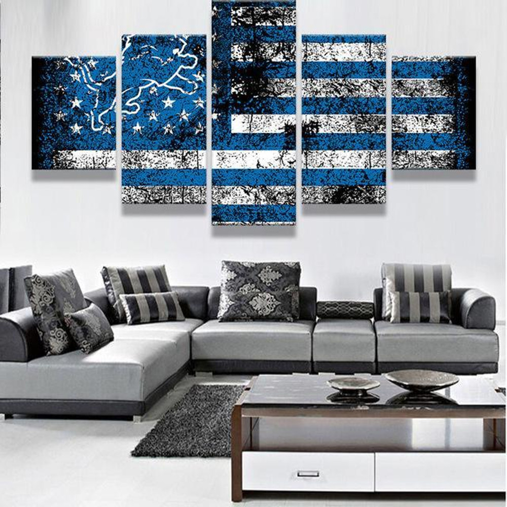 Detroit Lions American Flag Abstract Art.jpg