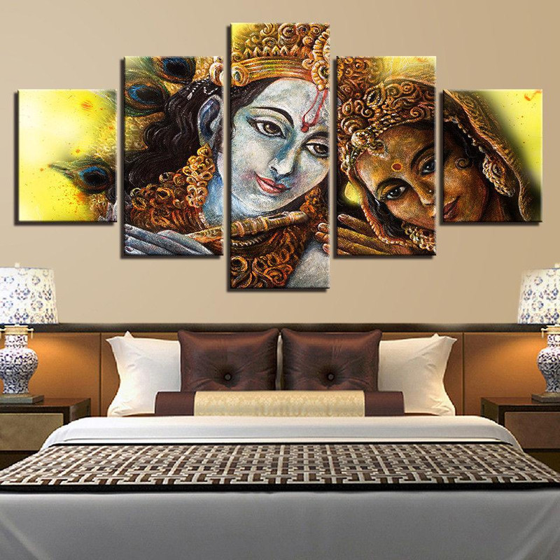 Divine Couple Lord Krishna Radha Religion Art.jpg