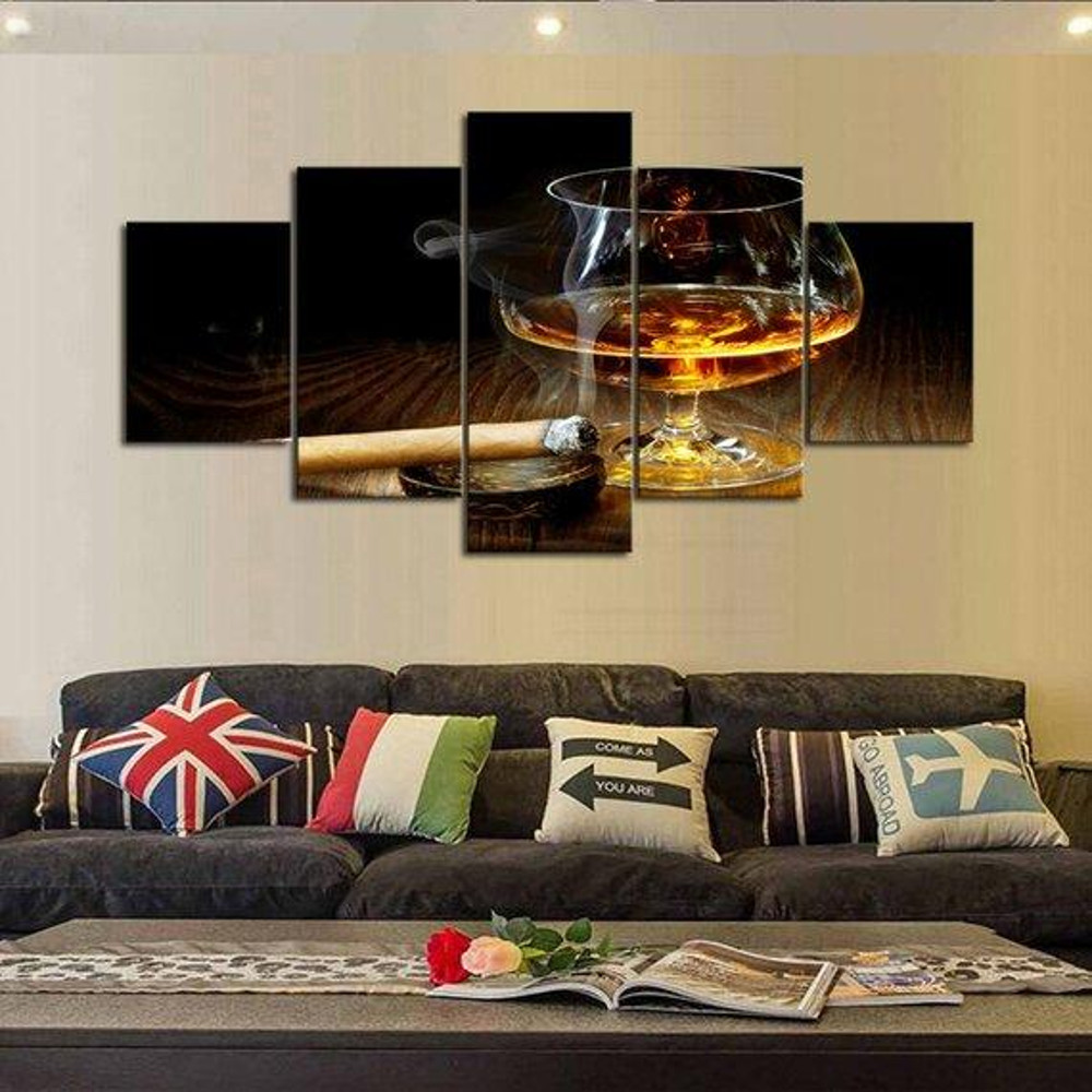 Drink And A Smoke Abstract Art.jpg