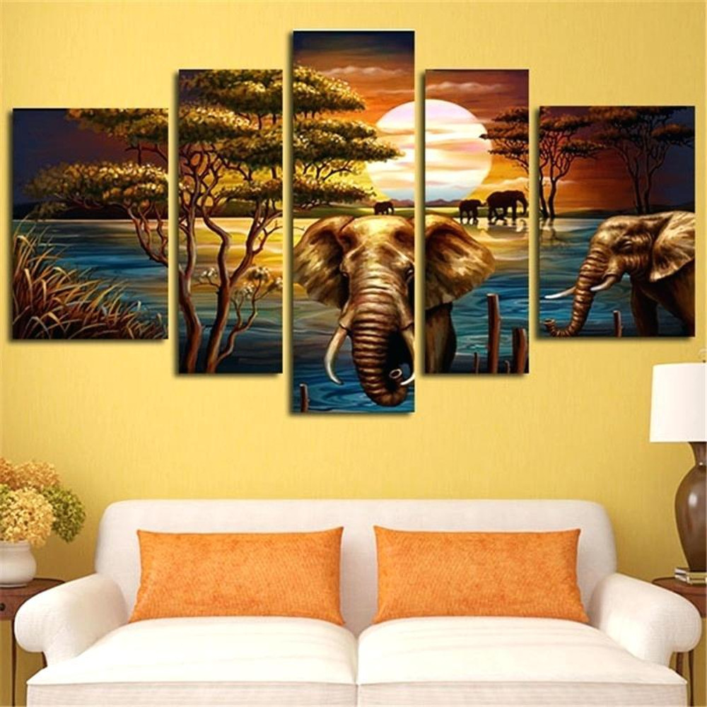 Elephant Abstract And Animal Art.jpg
