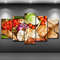 Farm To Table Spread Fresh Veggies Cheese Bread Abstract Art.jpg