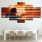 Firefighter Fighting Flames Red Line Flag Abstract Art.jpg