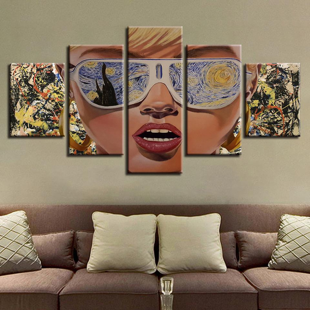 Girl Wearing Colorful Glasses Abstract Art.jpg