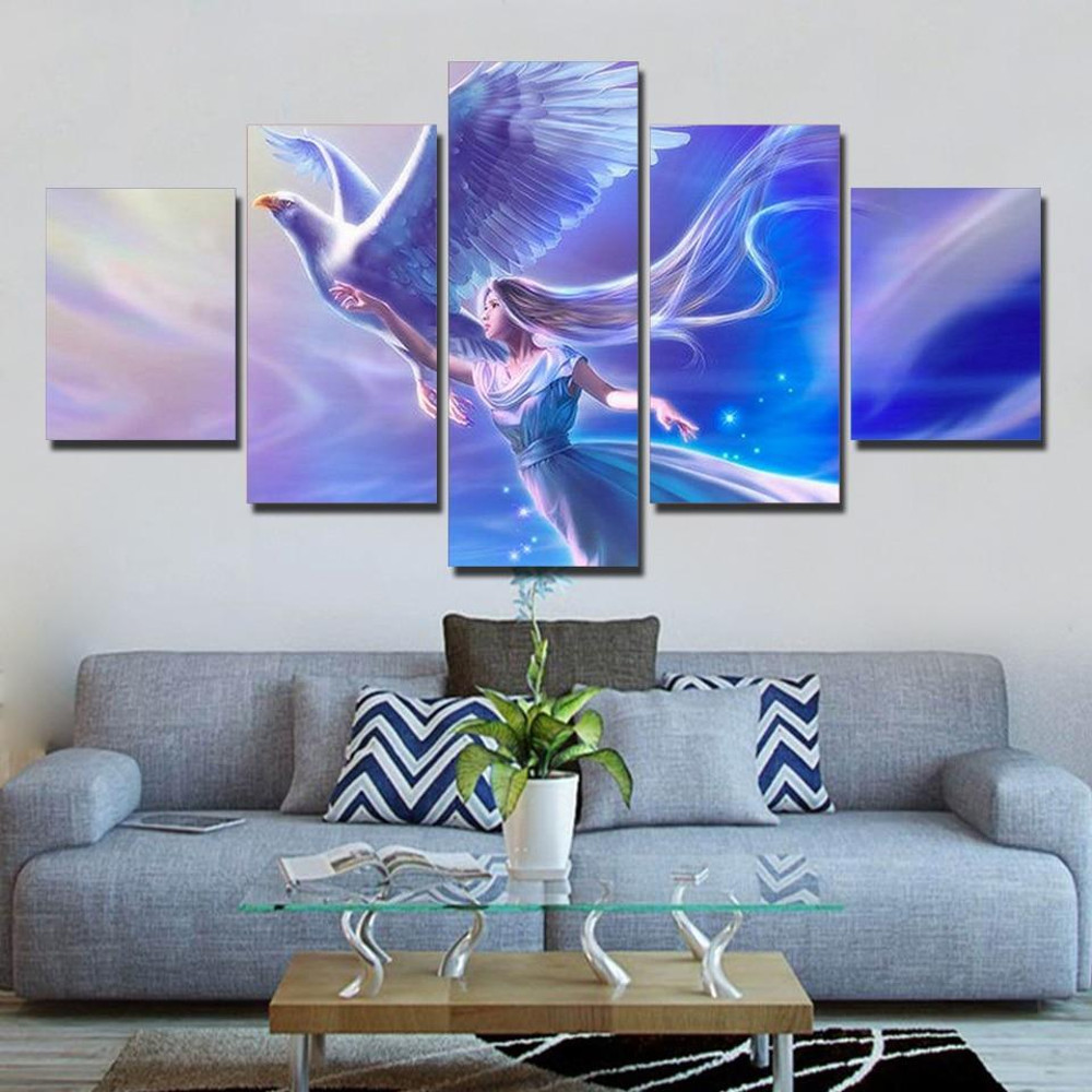 Goddess And Angel Bird Abstract Art.jpg