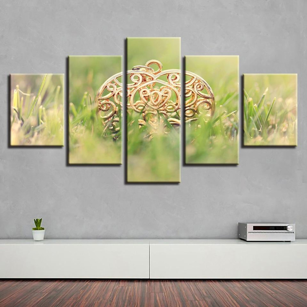 Gold Heart shaped Abstract Art.jpg