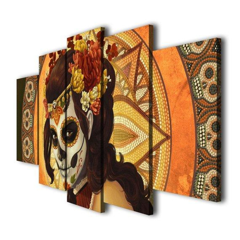 Halloween Day Of The Dead Abstract Art.jpg