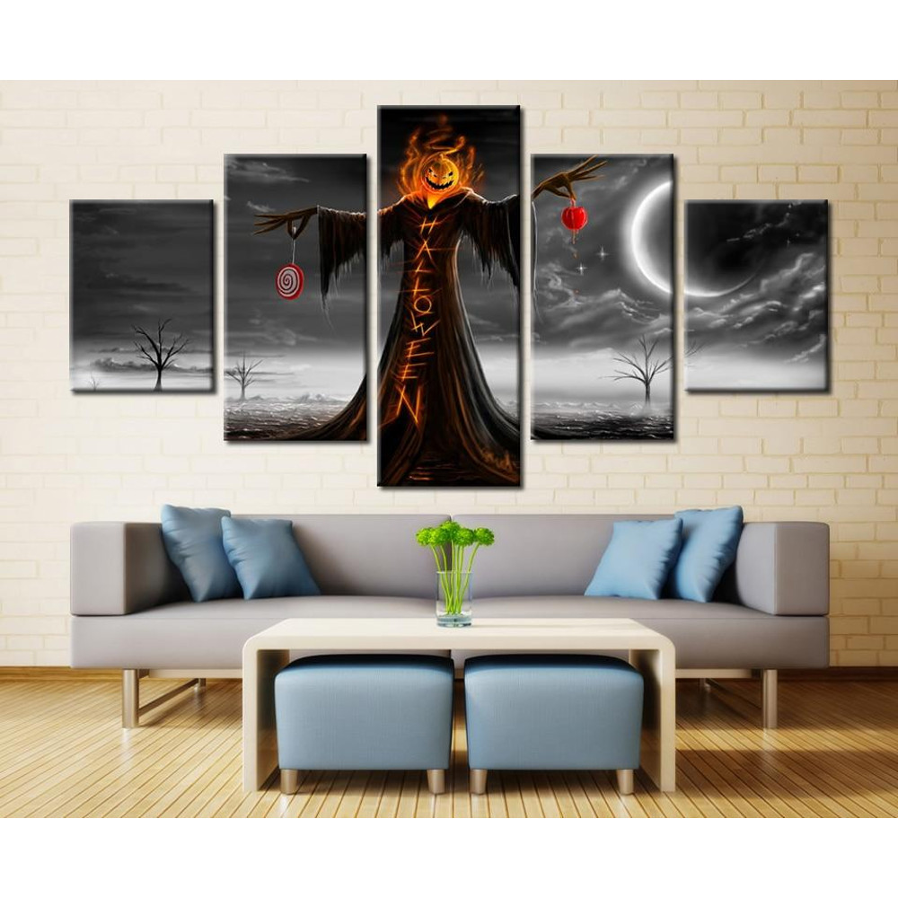 Halloween Scarecrows Howard Young Abstract Art.jpg