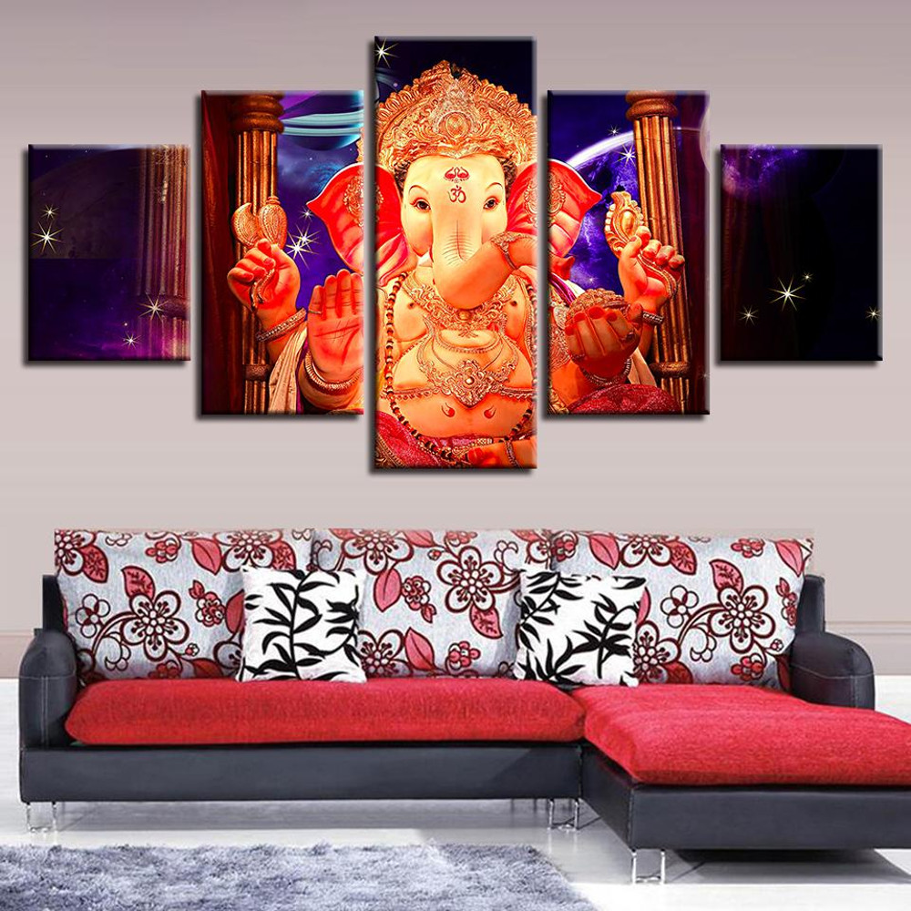 Hindu God Ganesha Elephant 5 Religion Art.jpg