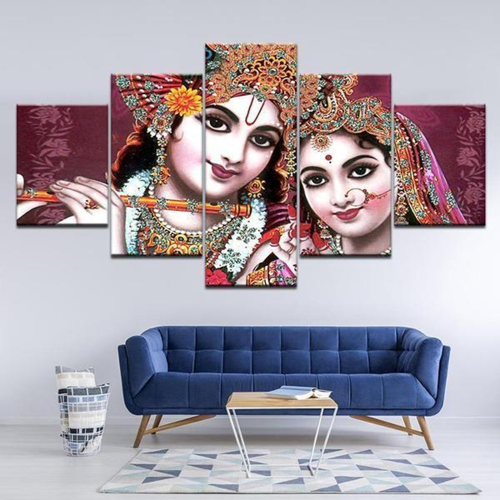 India God Radha Krishna Religion Art.jpg