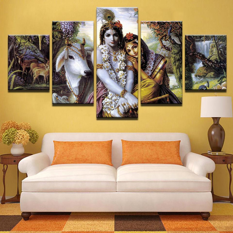 India Myth Krishna Vishnu Animal Religion Art.jpg