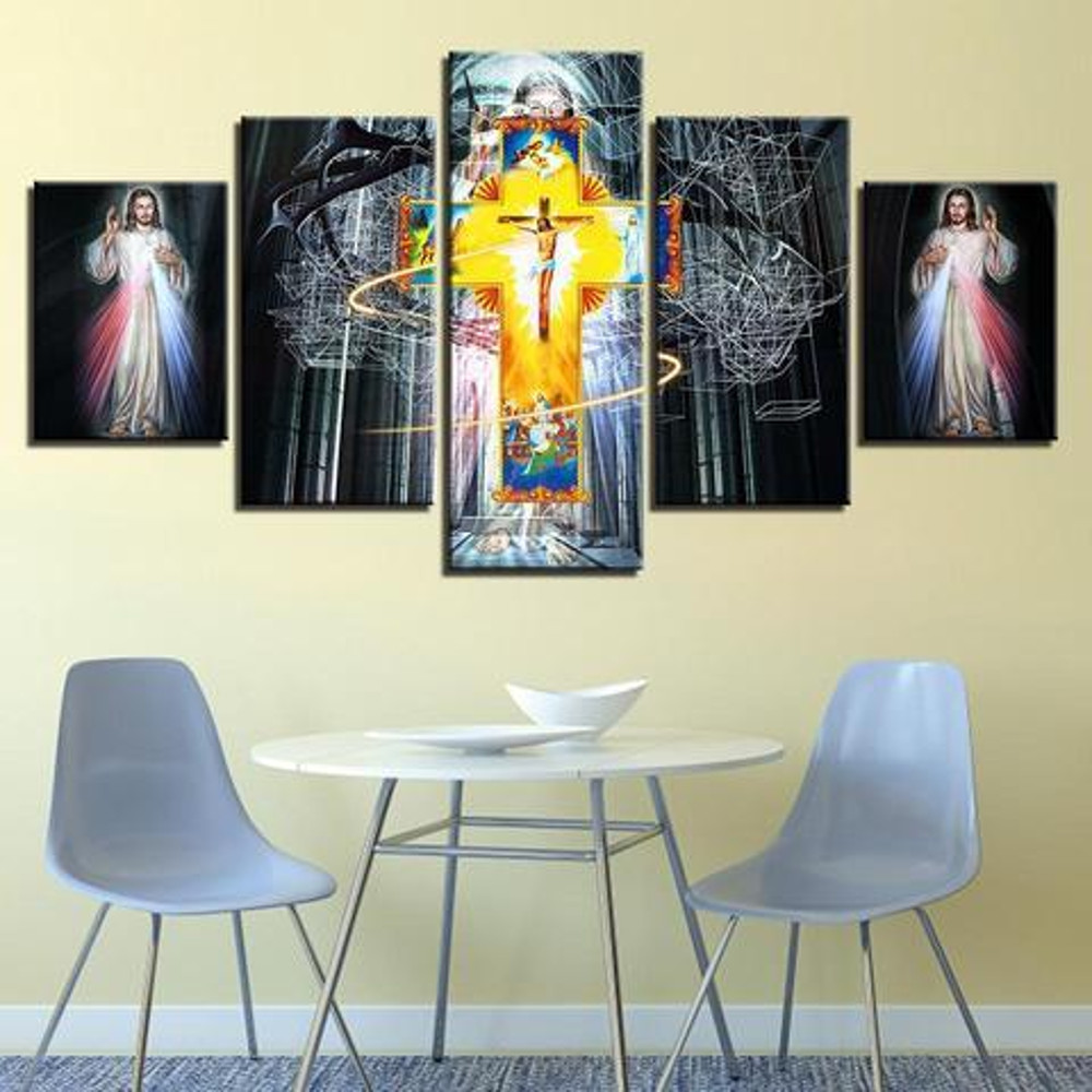 Jesus Christ Colored Cross Religion Art.jpg