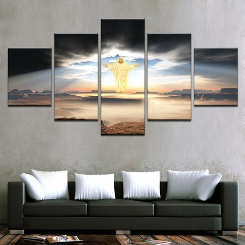 Jesus Christ In The Clouds Religion Art.jpg