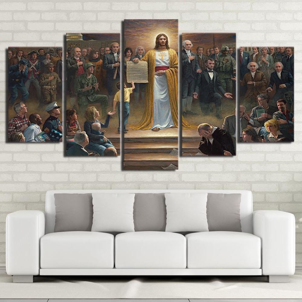 Jesus Christ Returns To Earth Religion Art.jpg