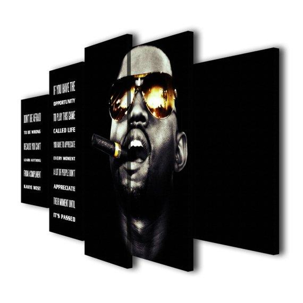 Kanye West Runaway Quotes Dont Be Afraid Abstract Art.jpg