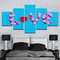 Love Candy Hearts Abstract Canvas Wall Art Art.jpg